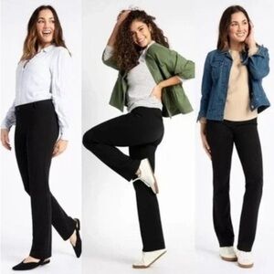 BETABRAND Jeanie Black Classic Dress Pant Yoga Pants Size XS Petite Office Work